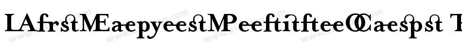 MrsEavesPetiteCaps Regular字体转换